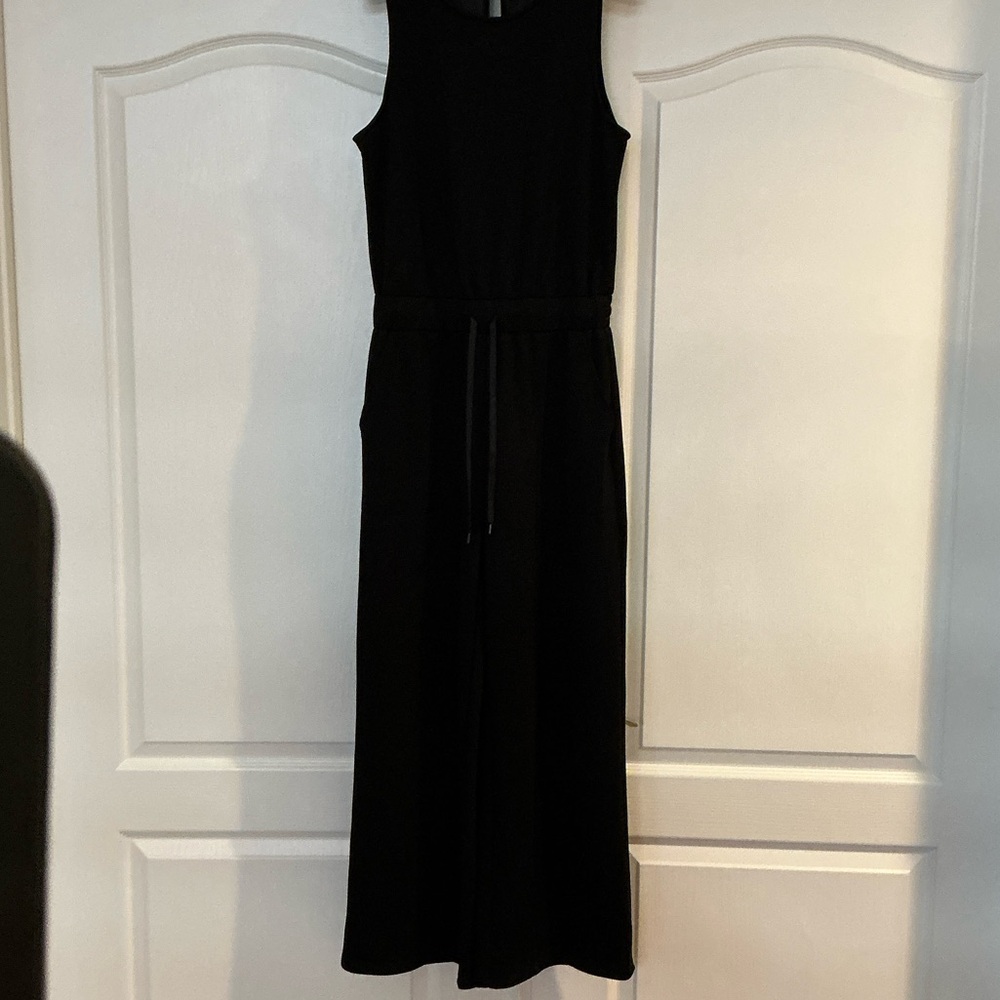 Chic Black Sleeveless Wide Leg Jumpsuit